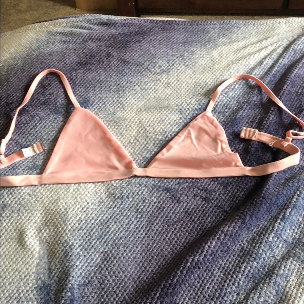 Baby pink bikini top